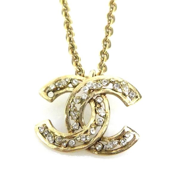 Chanel Coco Mark Gold Gold Plated necklace - Picture 1 of 5